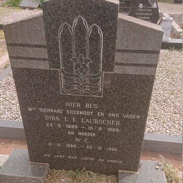 LAUBSCHER Dirk L.E. 1899-1969 &amp; W.C. 1899-1985