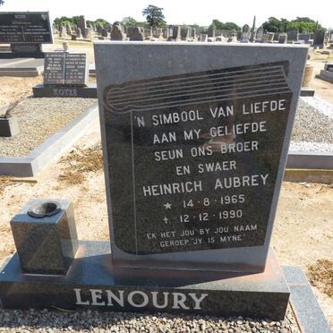 LENOURY Heinrich Aubrey 1965-1990