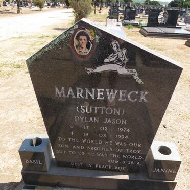 MARNEWECK Dylon Jason 1974-1994