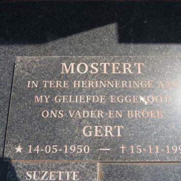 MOSTERT Gert 1950-1998