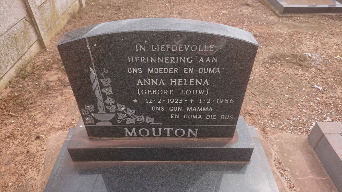 MOUTON Anna Helena nee LOUW 1923-1986