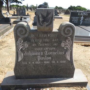 PAXTON Johannes Cornelius 1921-1990