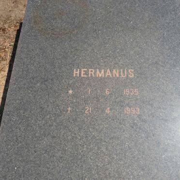 REDELINGHUYS Hermanus 1935-1993