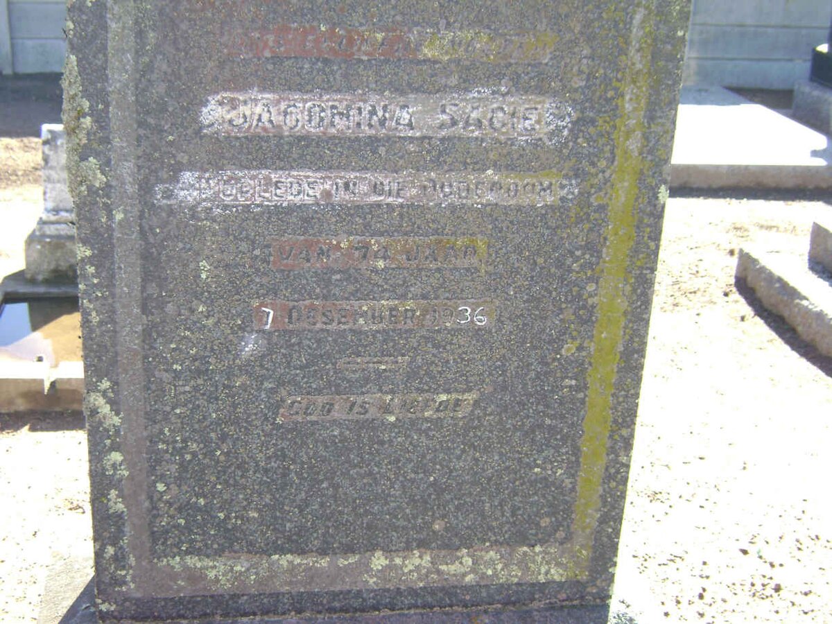 SADIE Jacomina  -1936 