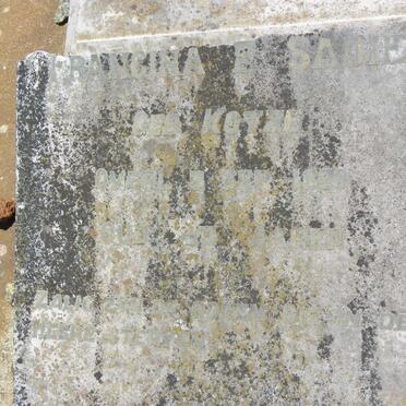 SADIE Francina E. nee KOTZE -1899