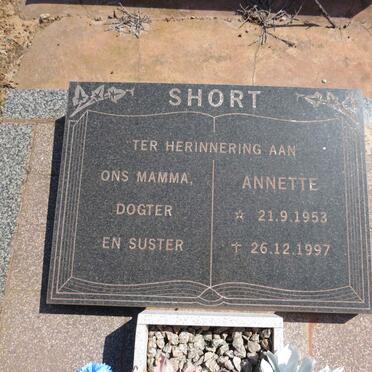 SHORT Anette 1953-1997