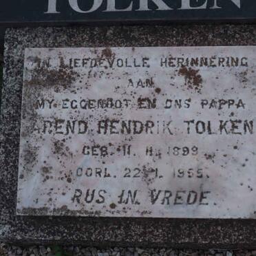 TOLKEN Arend 1899-1955 :: TOLKEN Hendrik 1931-1999 :: TOLKEN Joey 1933-2018