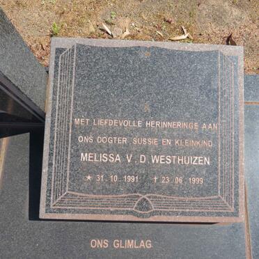 WESTHUIZEN Melissa, v.d. 1991-1999