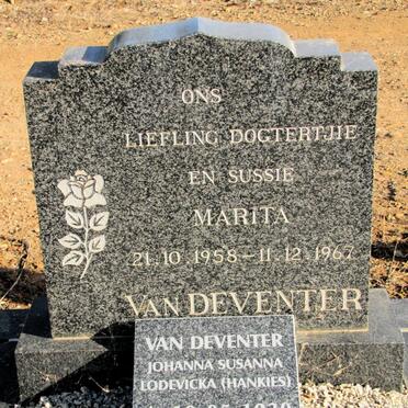 DEVENTER Johanna Susanna Lodevicka, van 1930-2009 :: VAN DEVENTER Marita 1958-1967