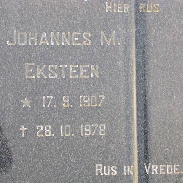 EKSTEEN Johannes M. 1907-1978