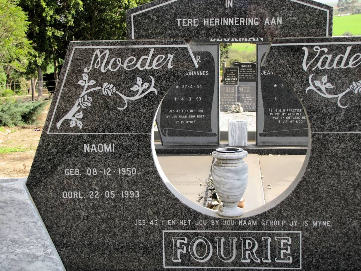 FOURIE Naomi 1950-1993