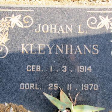 KLEYNHANS Johan L.1914-1970