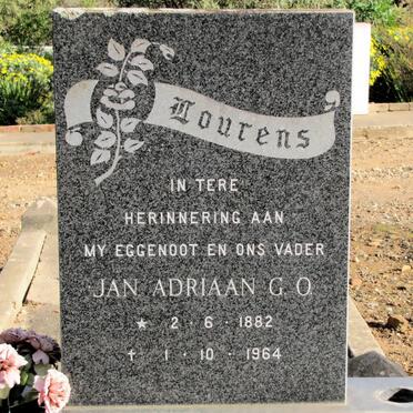 LOURENS Jan Adriaan G.O. 1882-1964