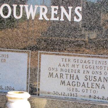 LOUWRENS Hendrik 1903-1984 &amp; Martha Susanna Magdalena OTTO 1913-1975