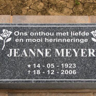 MEYER Jeanne 1923-2006