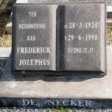 NECKER Frederick Jozephus, de 1924-1998
