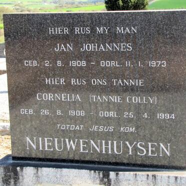 NIEUWENHUYSEN Jan Johannes 1908-1973 &amp; Cornelia 1908-1994