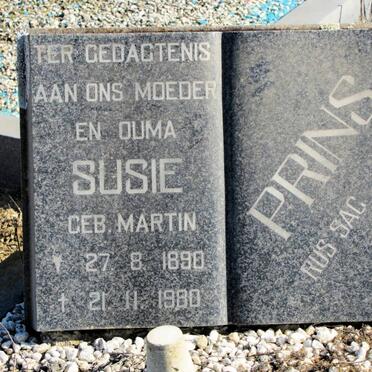PRINS Susie nee MARTIN 1890-1980