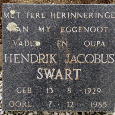 SWART Hendrik Jacobus 1929-1985