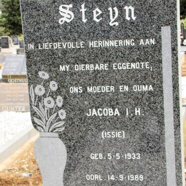 STEYN Jacoba I.H. 1933-1989