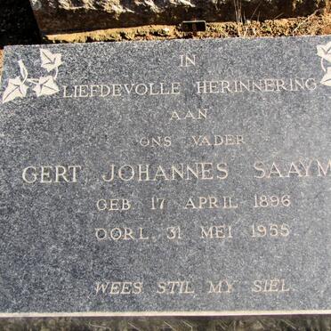 SAAYMAN Gert Johannes 1896-1955