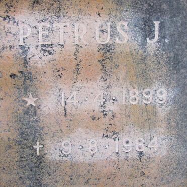 UYS Petrus J. 1899-1984 &amp; Josephine F. 1892-1978