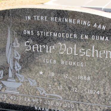 VOLSCHENK Sarie nee BEUKES 1888-1974