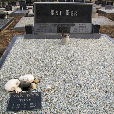 WYK Michael Antonie, van 1911-2006 &amp; Isabella Hermina  1912-197? ::  WYK Thys, van 1943-2006