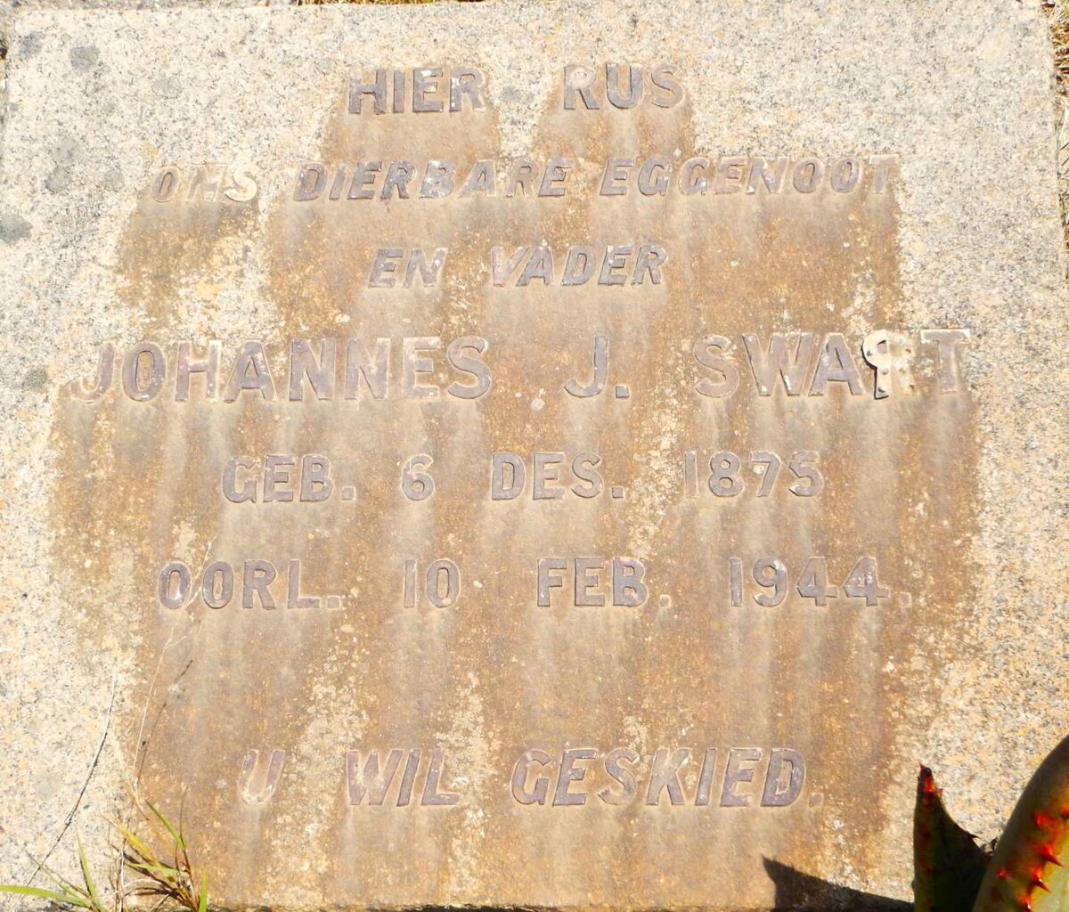 SWART Johannes J. 1875-1944