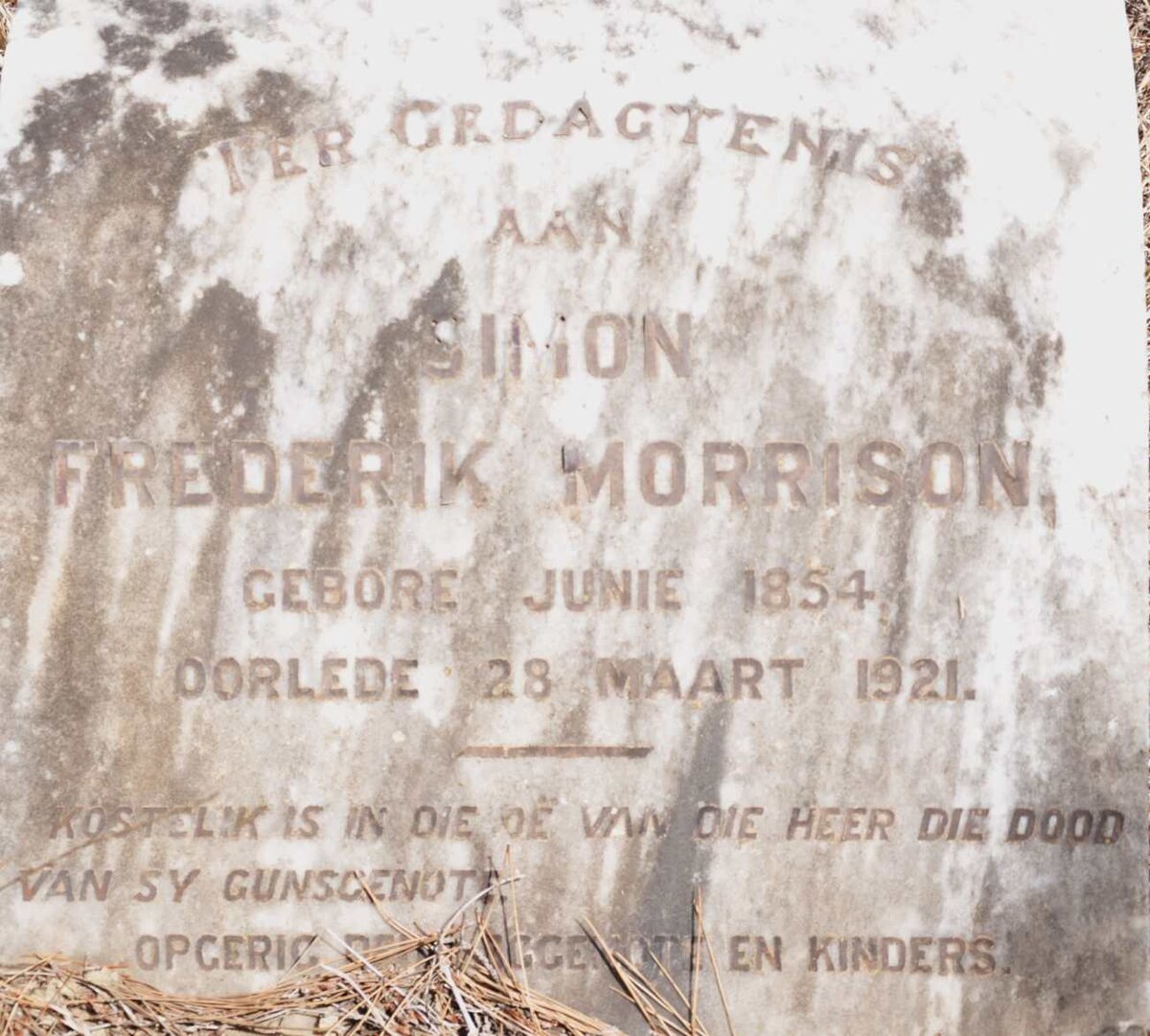 MORRISON Simon Frederik 1854-1921
