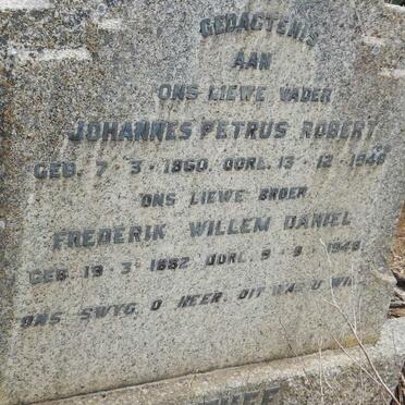 MATTHEE Johannes Petrus Robert 1860-1949 :: MATTHEE Frederik Willem Daniel 1882-1948