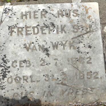 WYK Frederik S.J., van 1882-1952