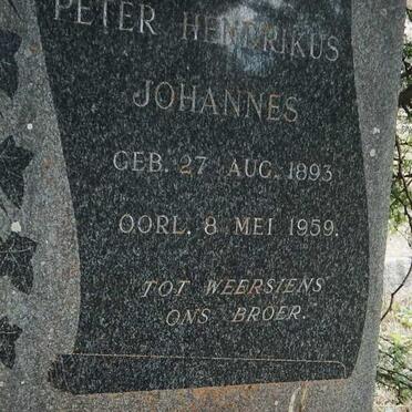 ROUX Peter Hendrikus Johannes, le 1893-1959