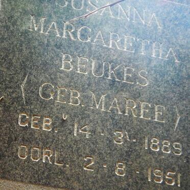 BEUKES Susanna Margaretha nee MAREE 1889-1951