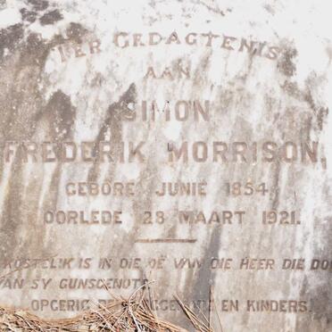 MORRISON Simon Frederik 1854-1921