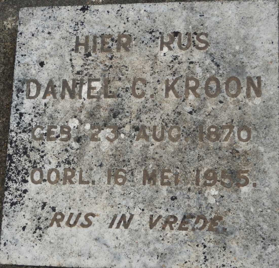 KROON Daniel C. 1870-1955