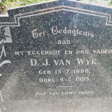 WYK D.J., van 1880-1953
