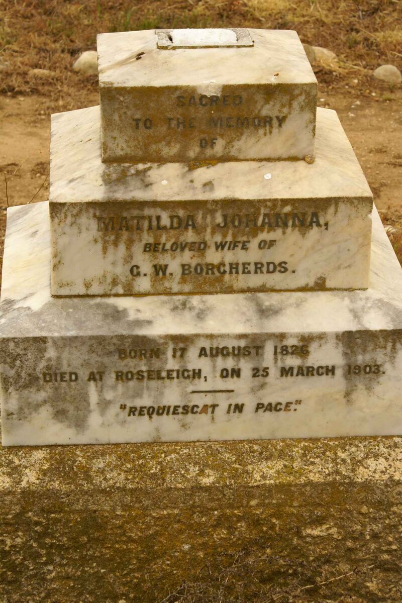 BORCHERDS Matilda Johanna 1826-1903