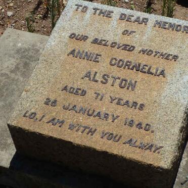 ALSTON Annie Cornelia -1940
