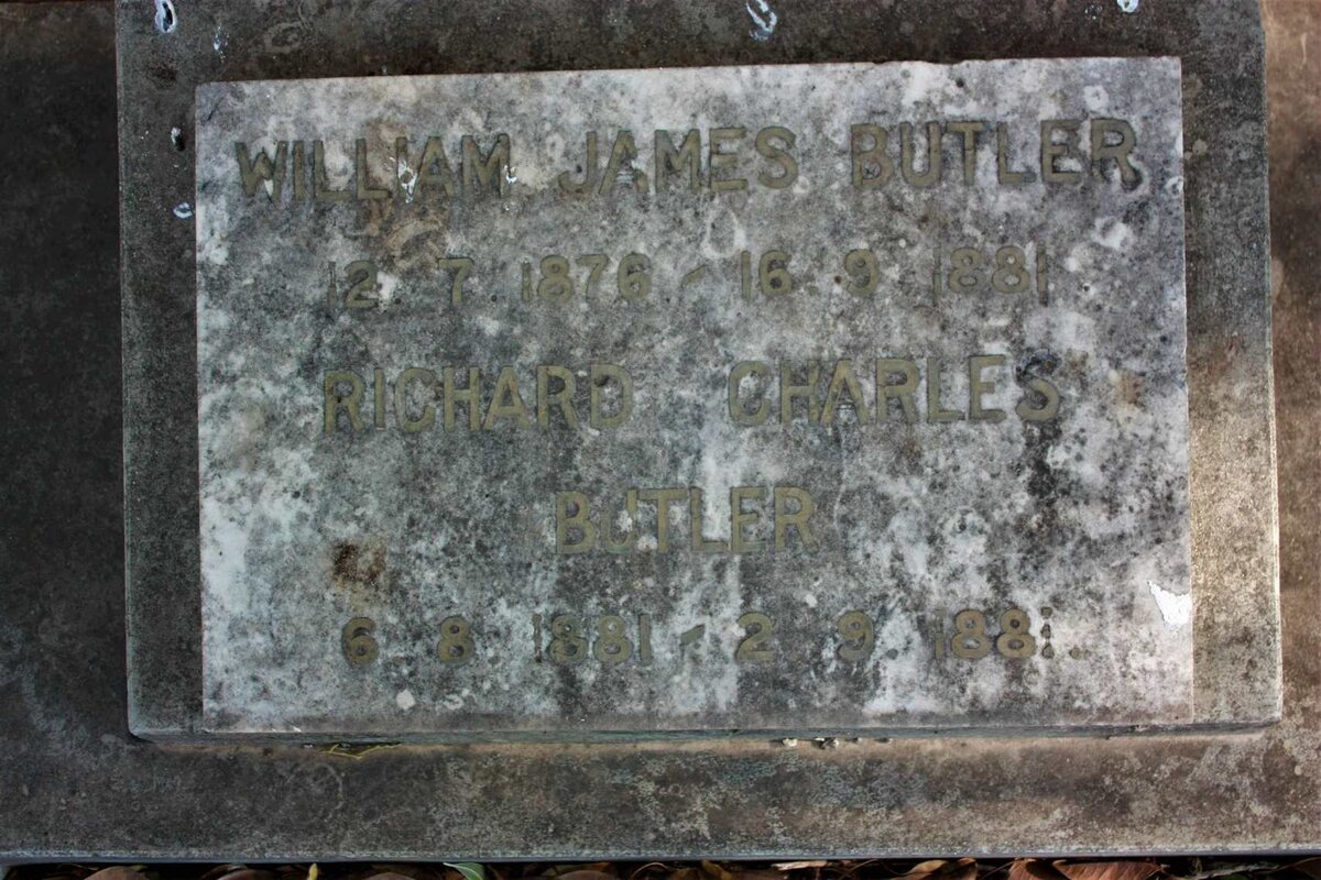 BUTLER William James 1876-1881 :: BUTLER Richard Charles 1881-1884
