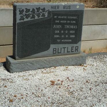 BUTLER John Thomas 1905-196?