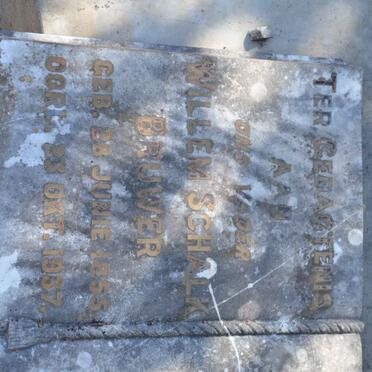 BRUWER Willem Schalk 1855-1937