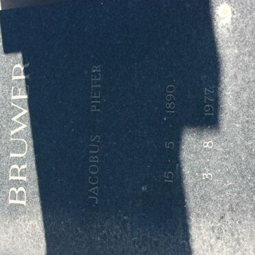 BRUWER Jacobus Pieter 1890-1977