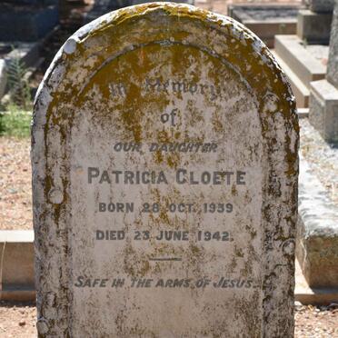 CLOETE Patricia 1939-1942