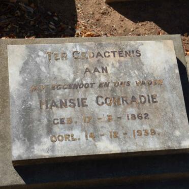 CONRADIE Hansie 1862-1939