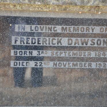 DAWSON Frederick 1848-1926