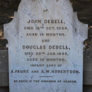 DEBELL John -1890 :: DEBELL Douglas -1895