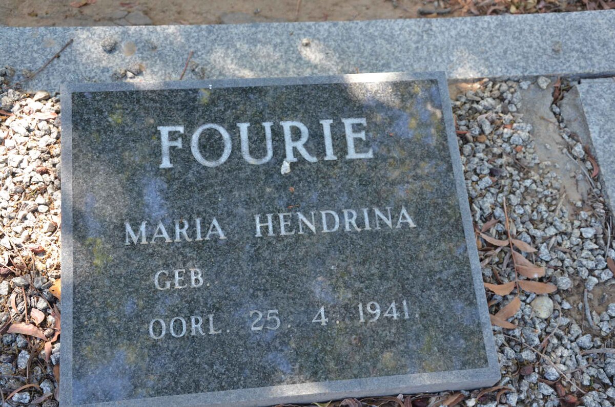 FOURIE Maria Hendrina -1941