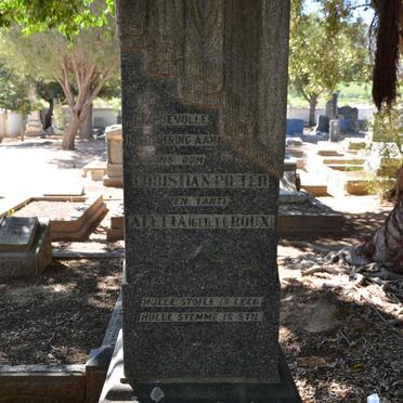 KLOPPER Christian Pieter &amp; Aletta LE ROUX