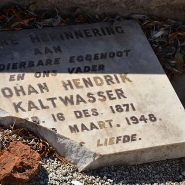 KALTWASSER Johan Hendrik 1871-1948